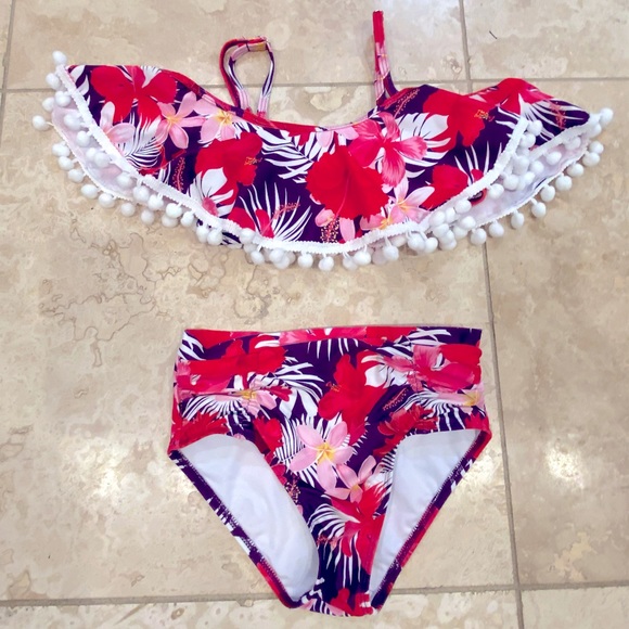 Girls 2 piece swimsuit - Picture 1 of 2